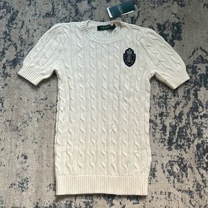 LAUREN Ralph Lauren Short Sleeve Cable-knit Sweater